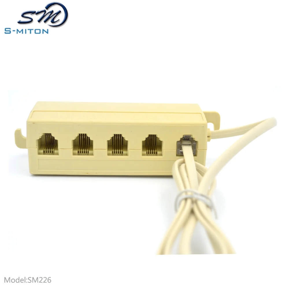 Telephone Rj9 4p4c Male To Ethernet Rj45 8p4c Female Adapter Socket ...