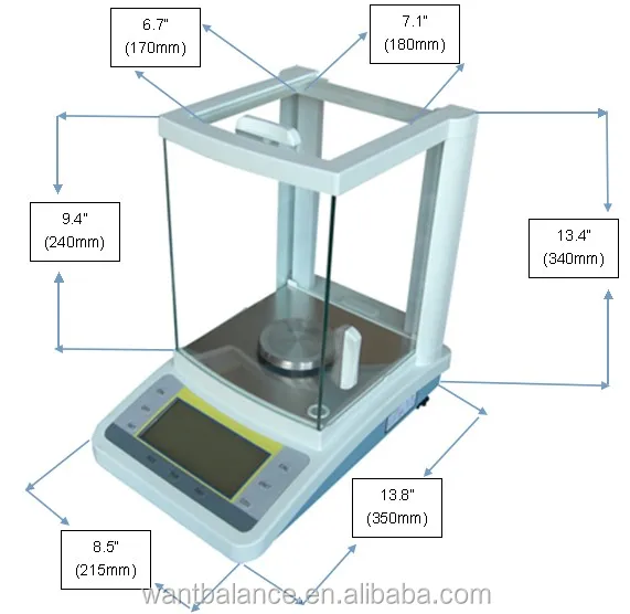 0.1mg Laboratory Analytical Balance 4 Digit - WANT FA-C