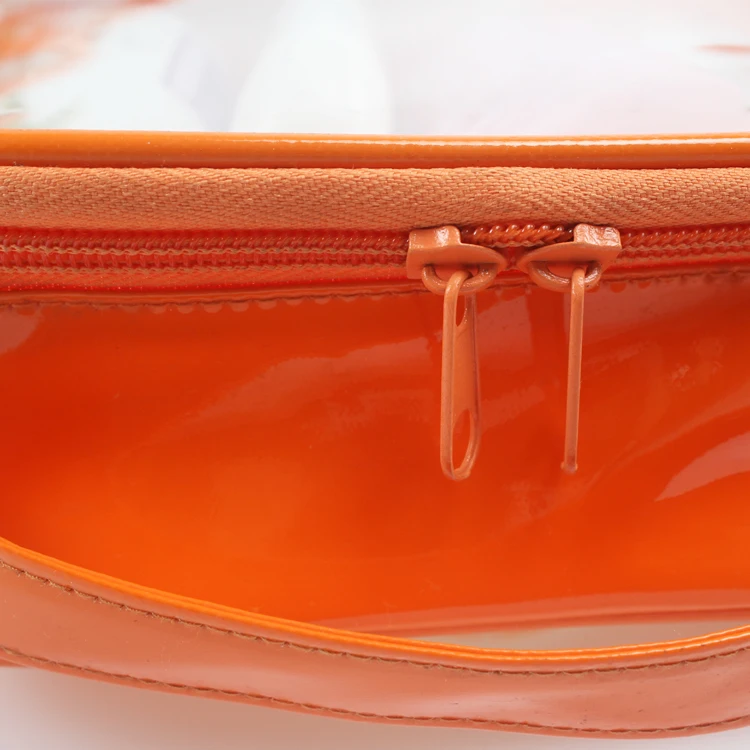 clear pvc zippered toiletry carry pouch vinyl bag portable