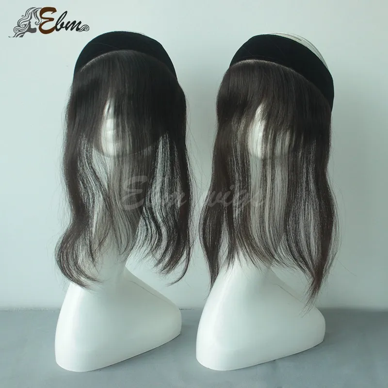 2018 Brazilian Human Hair Jewish Wig Hair Band Kosher Lace Hair Grip