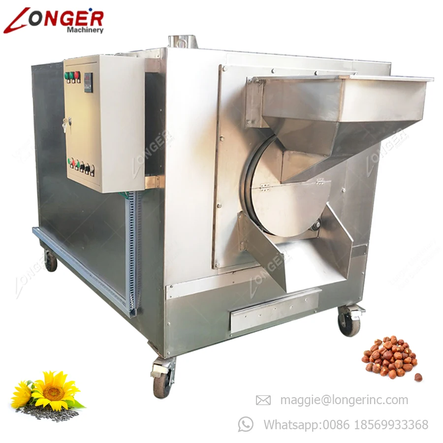 Groundnut Roster Machine High Efficient Stainless Steel Cocoa Coffee Bean Groundnut Nut Peanut ...