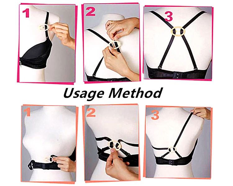 Bra Strap Buckle Adjustable Shoulder Strap Holder Back Buckle For Bra