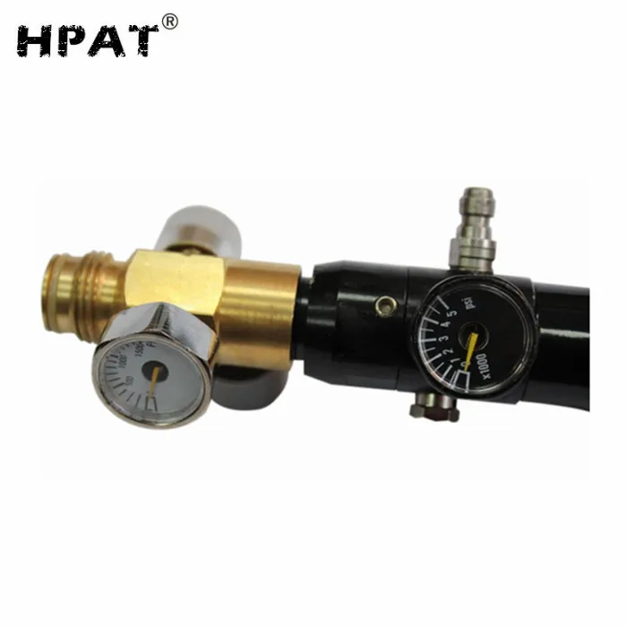 Paintball Inner Thread Co2 Tank On/off Valve With 1500psi Gauge Buy