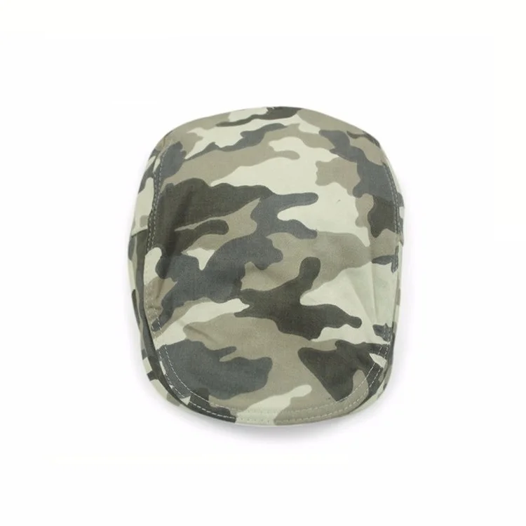 camo newsboy cap