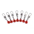 100 Pcs lot 3 5cm Fish Connector Fishhooks Fishing Brass Barrel Swivel Solid Ring Interlock Snap