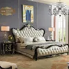 french style bedroom furniture bed, queen white bed