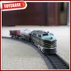 Kids Funny B/O Battery Operated 1:87 Plastic Classic Railway Electric Locomotive toy electric mini train small ho train set