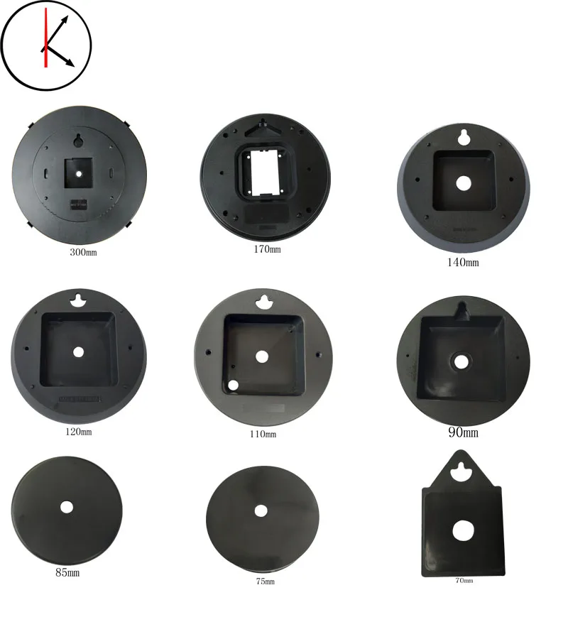 Black Plastic Ground Cover/clock Parts/clock Mechanism - Buy Wall Clock ...