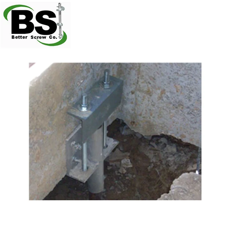 Galvanized Steel Foundation push Piers Light Pole Anchors