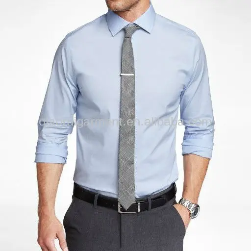 Men's Royal Blue Slim Fit Dress Shirt Uniform Shirt - Buy Uniform Shirt ...