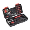 DIY home maker tool set with red and black tools 39pcs apollo type
