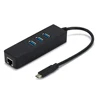 Type C to 1000M Network Ethernet LAN Adapter With 3 Port USB 3.0