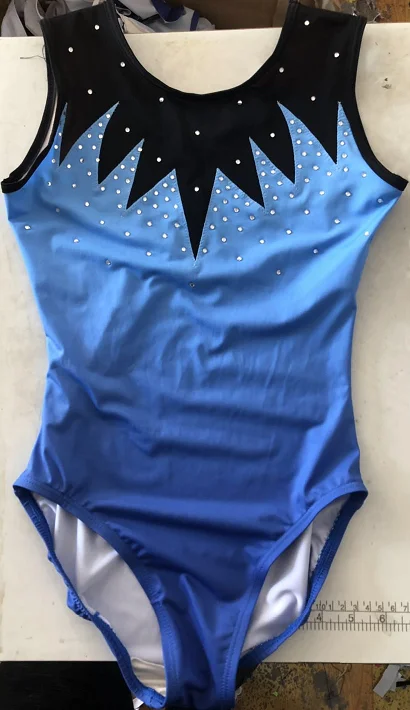 Newest Sublimation Ombre Lcyra Girls Gymnastic Leotards With