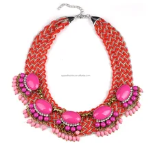 Marca al por mayor de Joyería de Moda 100% Piedra Natural Perder Cuentas Gargantilla Neckalce