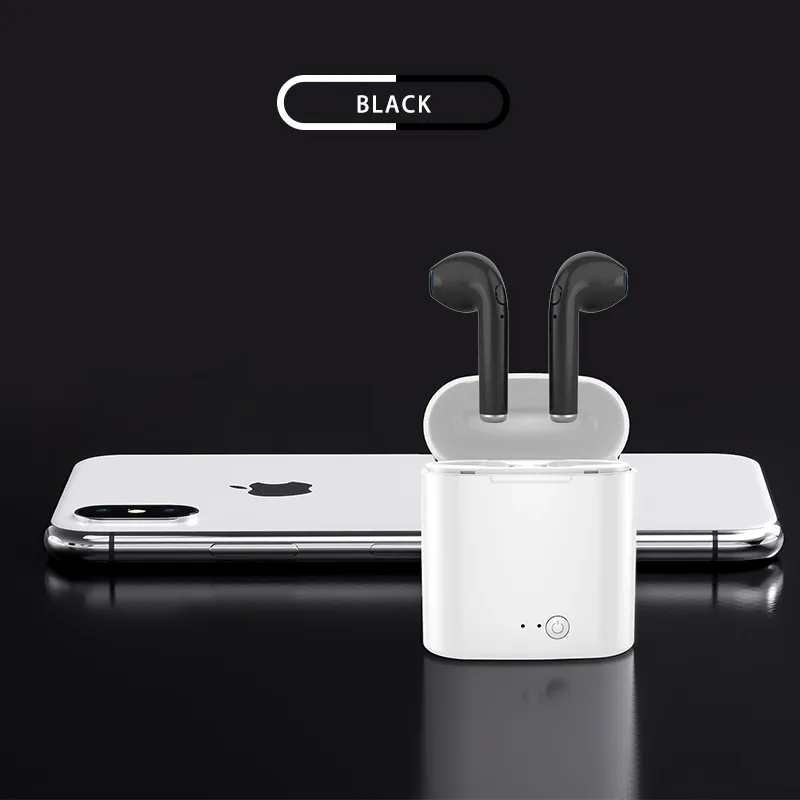 Smart Phones Support I7s TWS Bluetooth 5.0 Wireless Earphones True Stereo Earbuds Binaural Calling Headset With Charging Bin - ANKUX.COM