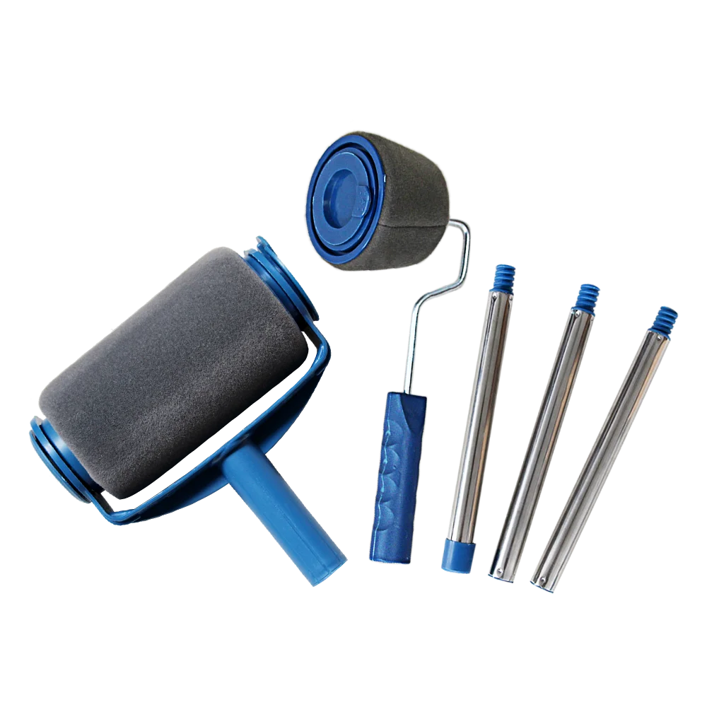 3pieces Kit Magic Sponge Paint Roller With 3section Stainless Steel