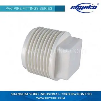 Plumbing Materials Pvc Bspt Male Thread Plug For Square Tubing - Buy ...