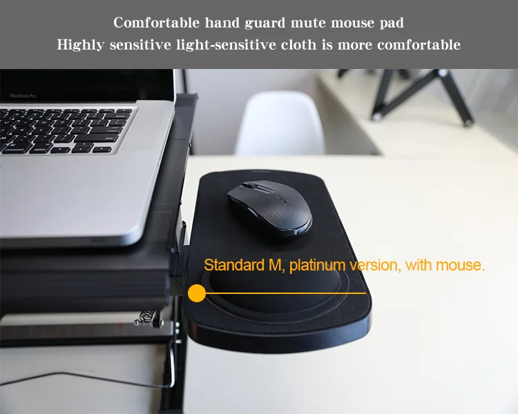 Converter Ergonomic Sit To Stand Desk Gas Spring Office Workstation Anti Fatigue Stand Up Down Desk Sit Stand Workstation