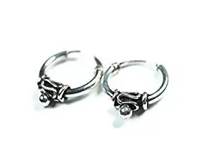 delicate silver hoop earrings