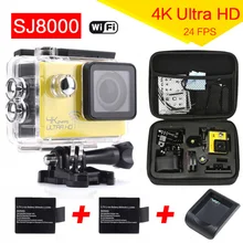 gopro hero 4 Original SJ8000 WiFi Sports Action Camera 4K 24fps 30M Waterproof DVR 2.0” LCD Diving Helmet Cam Car camcorder