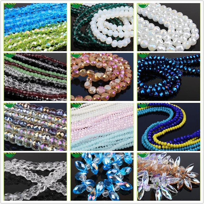 Colorful Jewelry Glass Roundel Beads Crystal Beads In Bulk Buy