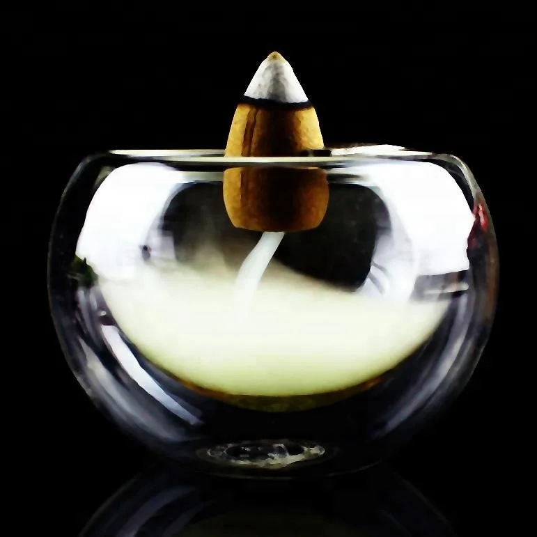 Home Decoration Exquisite Handmade Smoke Return Ball Ball Cone Glass