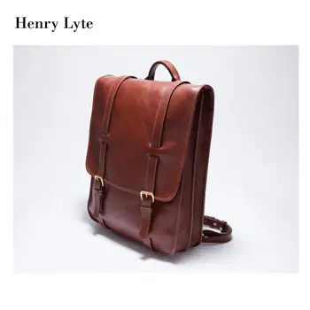 mens leather satchel backpack