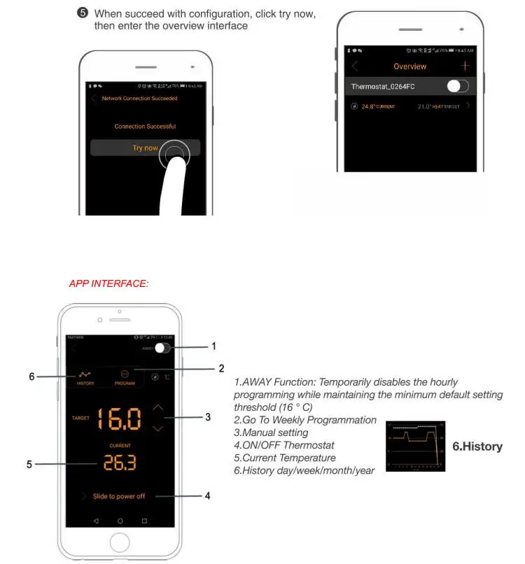 Saswell Remote Control Boiler And Water Heating Actuator Wifi