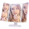 10 x Magnifying Touch LED Light Make Up Cosmetic Tabletop Hollywood Lighted Mirror