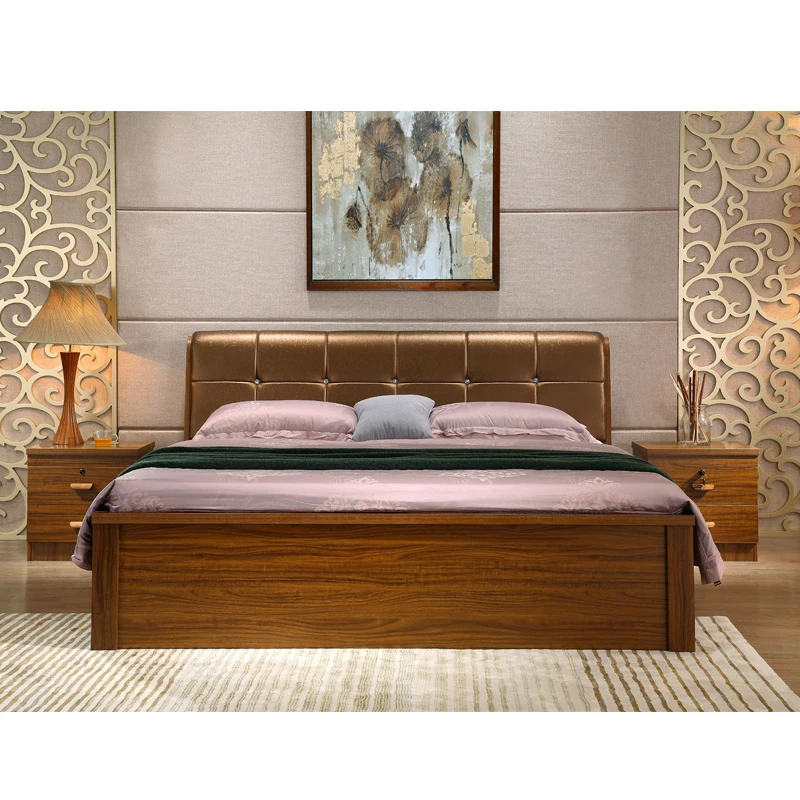 Full Size Contemporary Bed Wardrobe Nightstands Dresser Bedroom