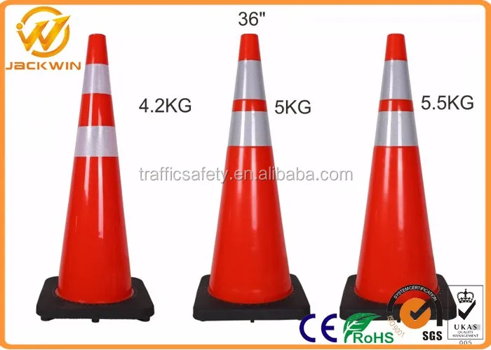 Orange Pvc Reflective Traffic Pylon Cone 45cm 70cm 90cm Buy Traffic