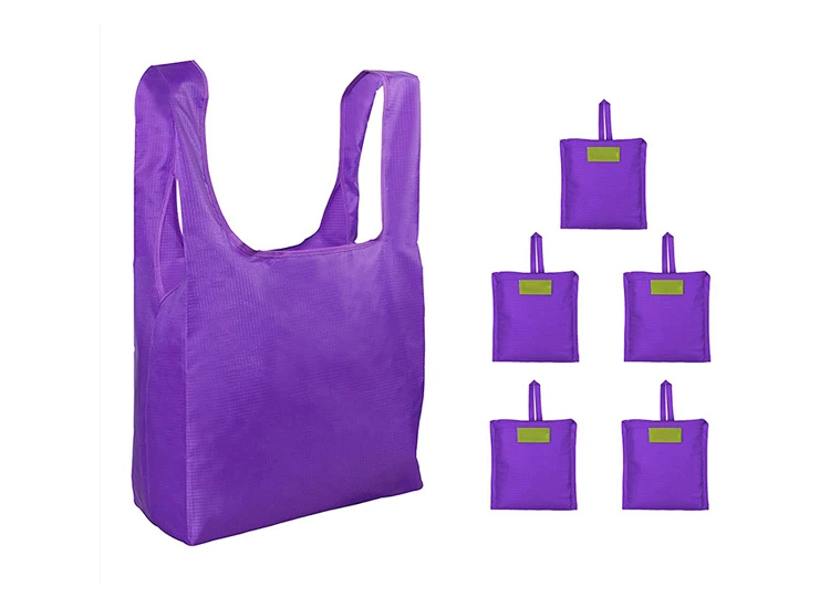 purple reusable bags