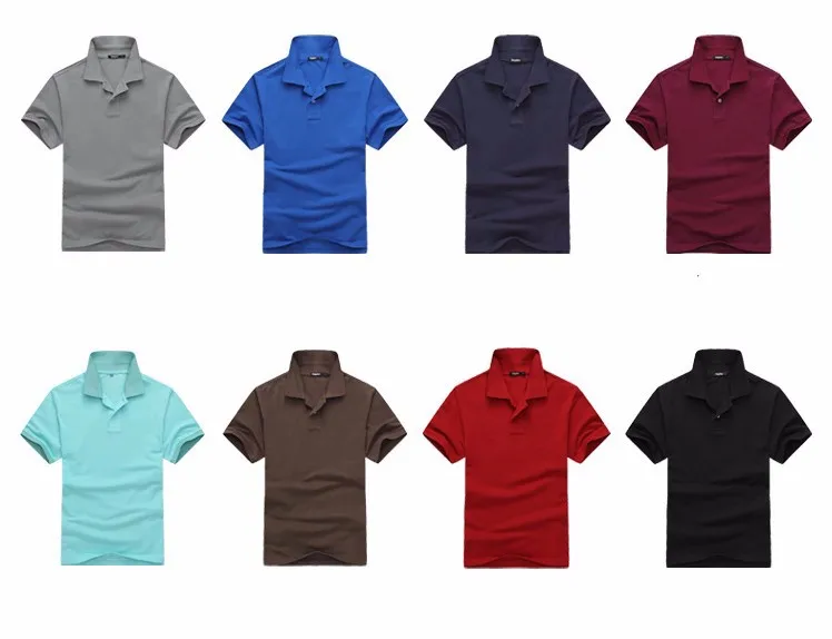 Color different high quality, custom logo can be printed polo shirt