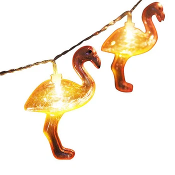 1 5m Flamingo Shaped String Night Light For Hawaiian Christmas