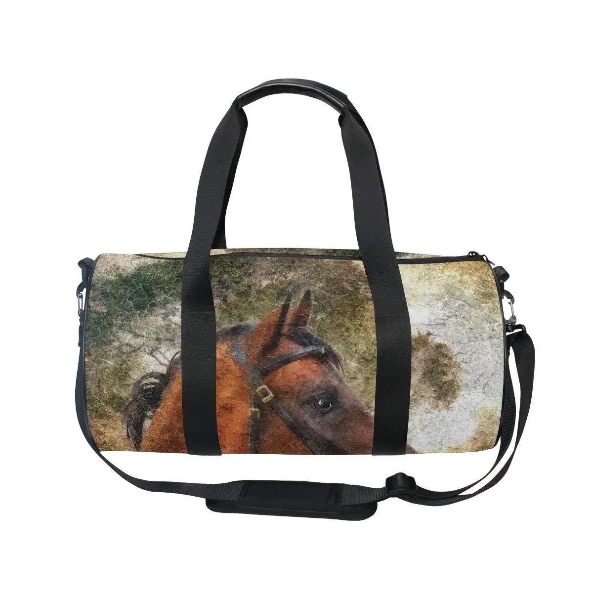 Evolutions Horses Travel Duffel Bag Sports Gym Bag For Men & Women