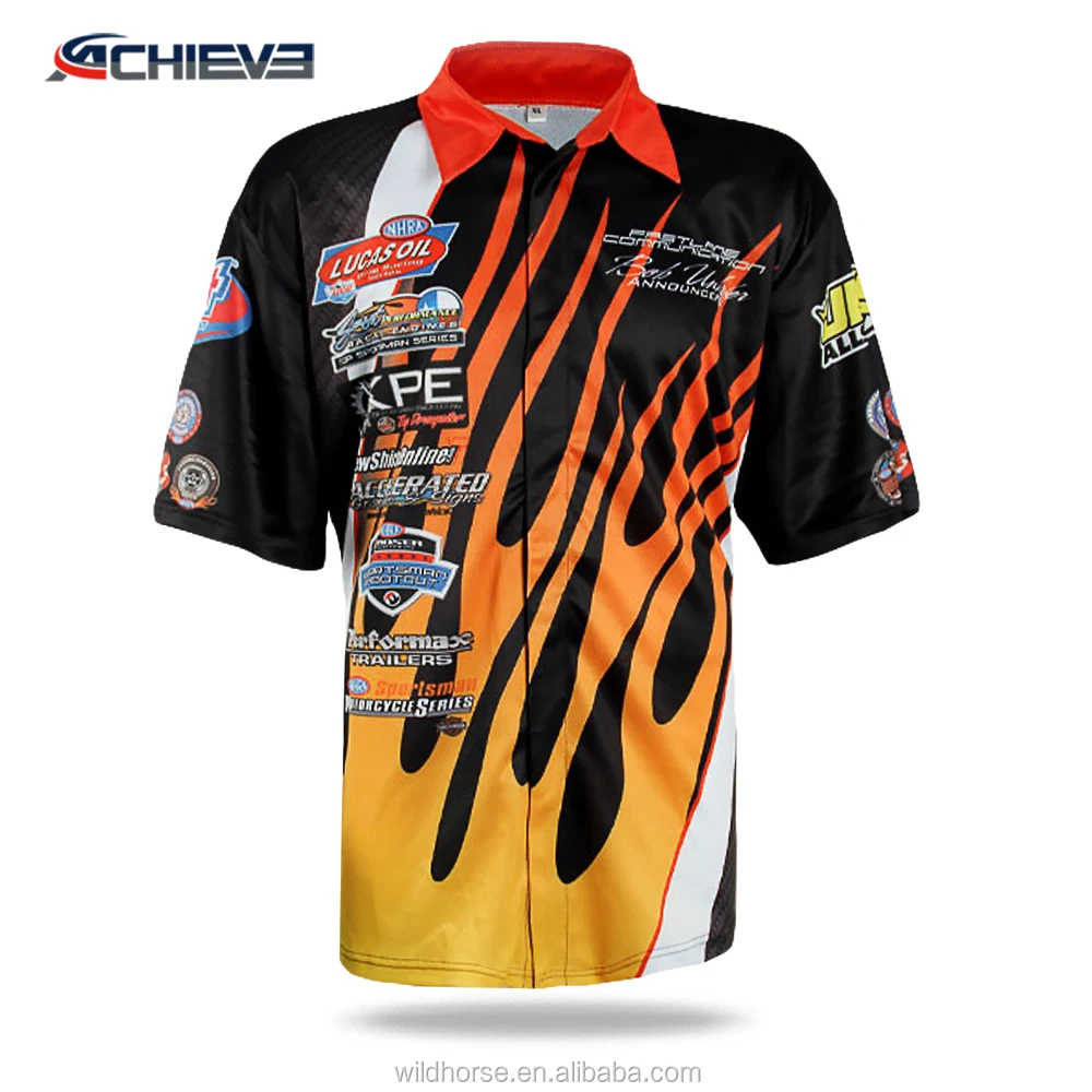 2019 Oem Sublimated Pit Crew Shirts Custom Racing Shirts For Sell - Buy ...