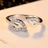 The Personality Party Leadership Commitment Gift Shining Bright Elements Rings For Women Lovers Open Ring R86