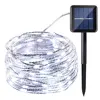 Solar 50Led Christmas Color Changing Outdoor Decorative Fairy Copper Lights Festoon String Xmas Lights