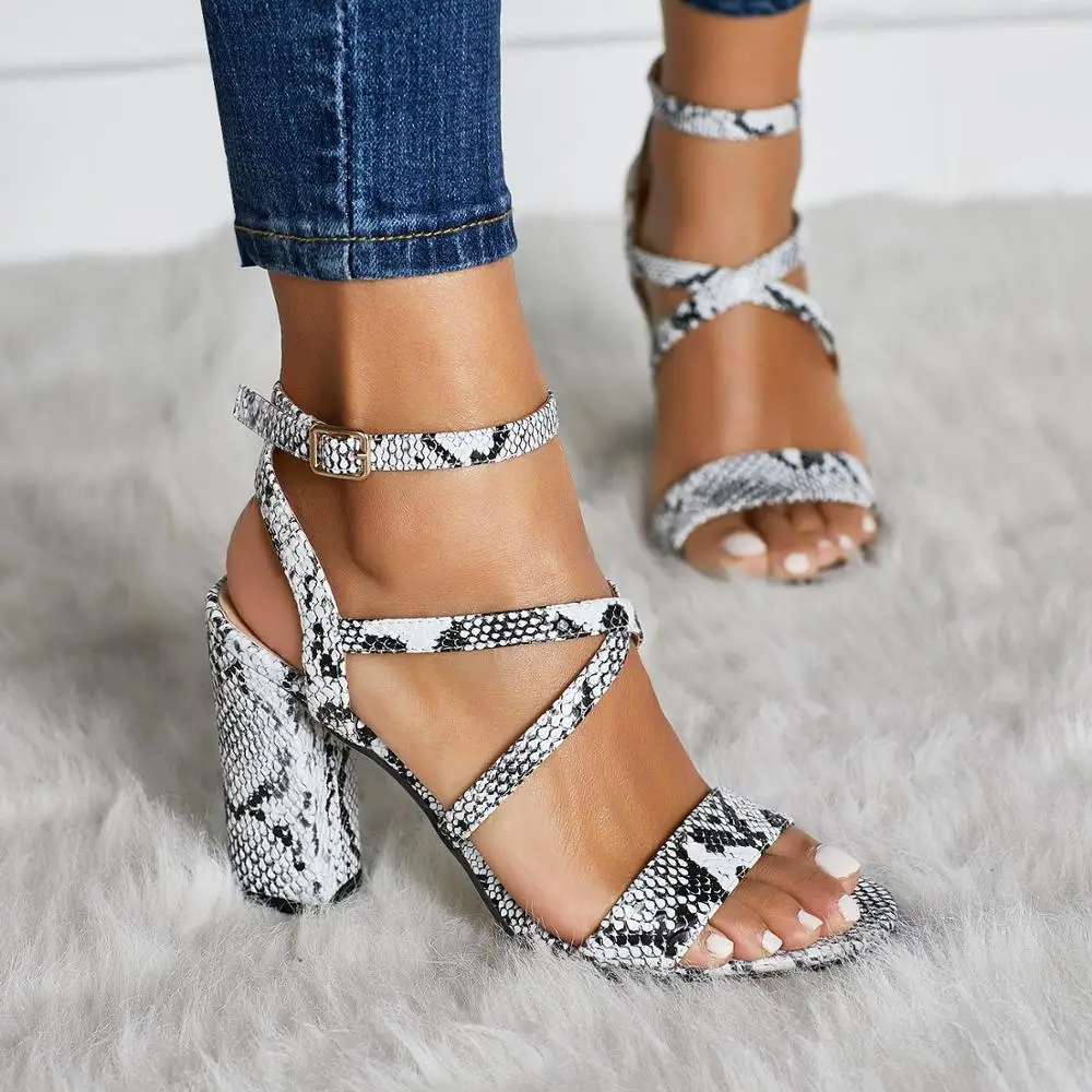 chunky stiletto heels