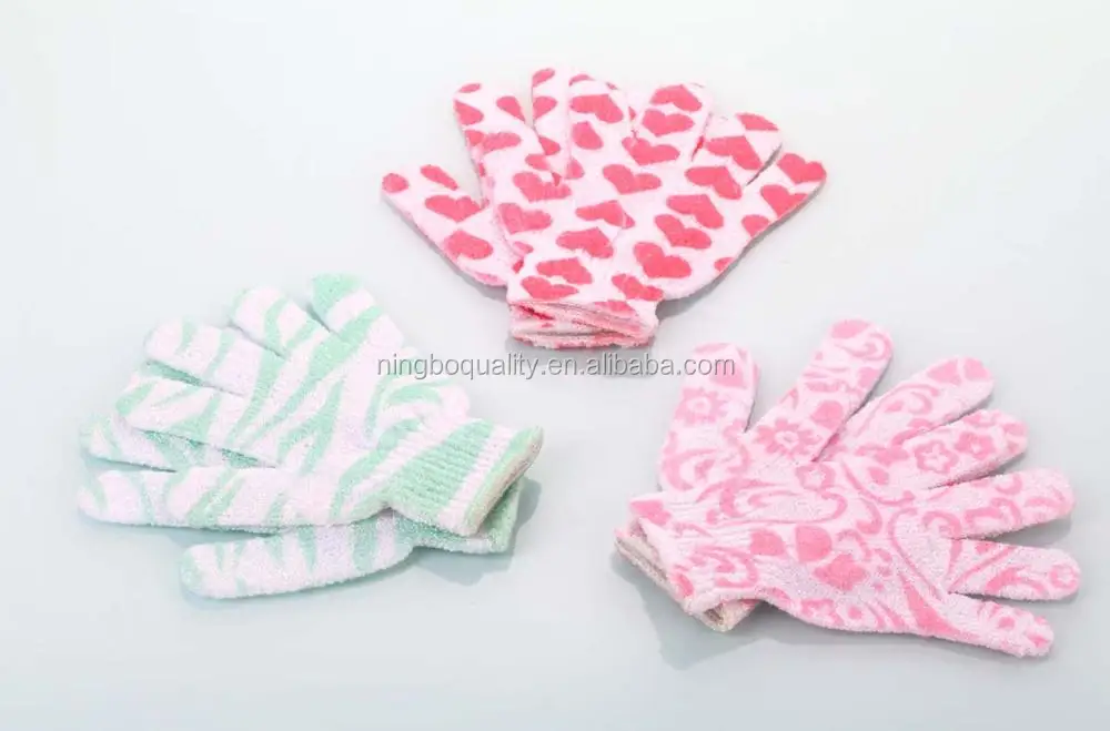 Wholesale Cheap Exfoliating Skin Body Bath Gloves Spa Cleaning Glove