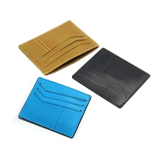 pu leather id card sleeve