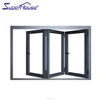 Florida approval window factory aluminium glass folding windows and doors for balcony