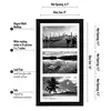 high quality Display 5x7 Three Photos 8x16 wall hanging Collage Picture Frame