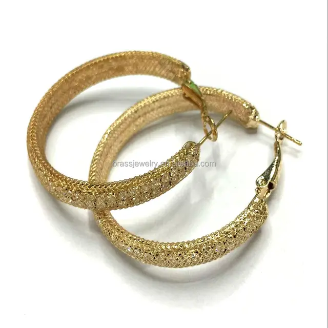 China Metal Chandelier Earrings S Find Round Drop Chandelier Oversized Jewelry 18k Gold Plated Metal Mesh Rhinestone Hoop Earrings