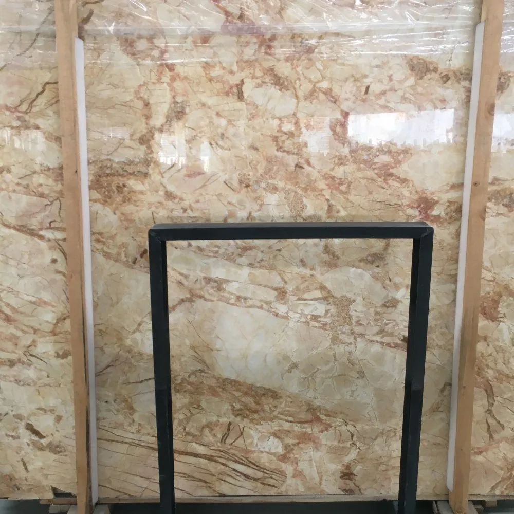 批发廉价金凤凰大理石,玫瑰凤凰背光大理石板,金色大理石墙面和地砖