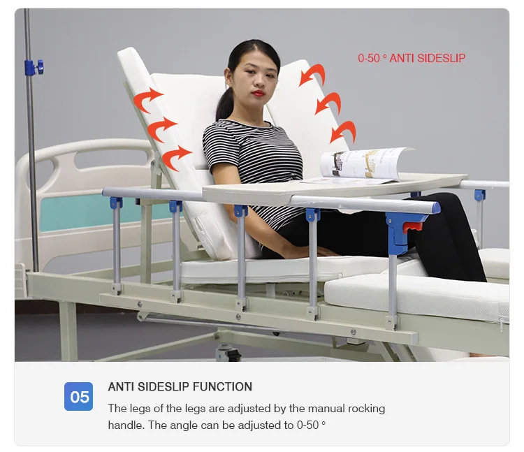 Boshikang Medical Back Adjustable Patient Used Steel Manual Hospital