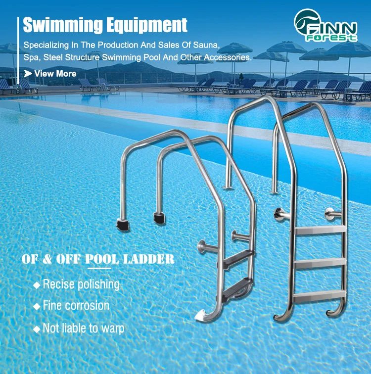 stainless steel inground pool ladder