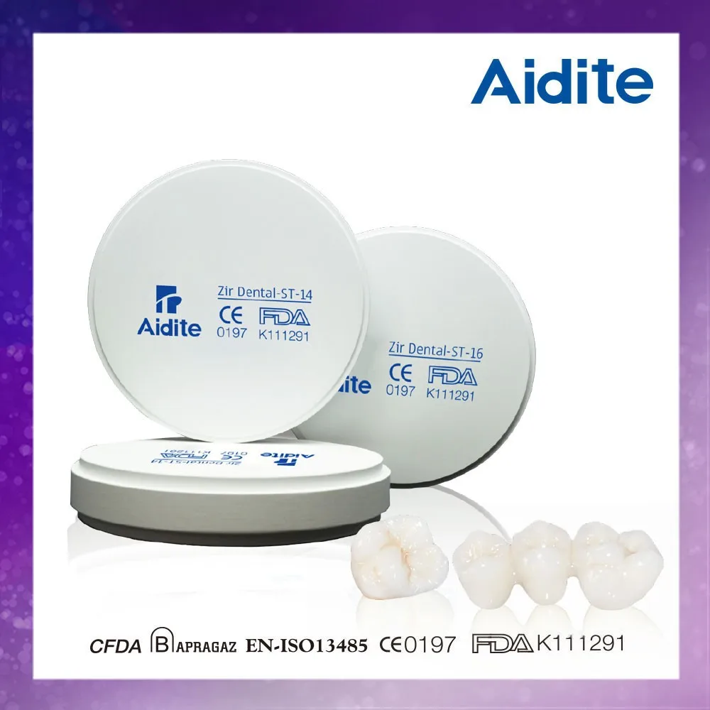 Aidite Dental Zirconia Material For False Tooth - Buy Dental Zirconia