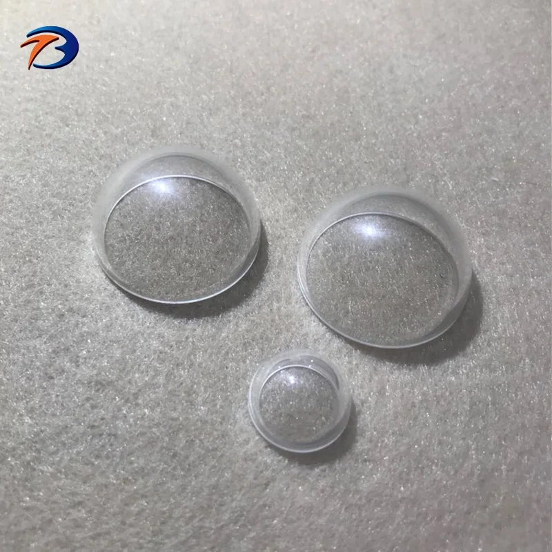 Customized 20mm~200mm optical BK7 glass dome lens for CCTV PTZ camera and underwater camera