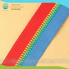 3#/5#/8#/10# Eco-friendly rainbow teeth colorful plastic long chain zippers